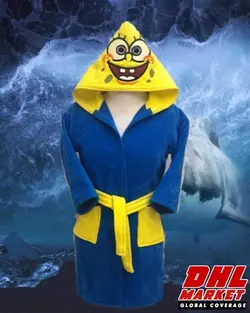 حوله پالتویی کودک باب اسفنجی لینتکس | فروشگاه اینترنتی DHLmarket / فروشگاه بین المللی دی اج ال مارکت www.dhlmarket.ir / پشتیبانی : 09360003986 دفتر مرکزی : 02188802013