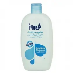 شامپو بدن کودک فیروز حاوی گوار و گلیسیرین آبی حجم 300 میلی لیترFirooz Guar Baby Body Shampoo 300ml