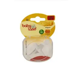 پستانک نوک گرد بی بی لند تمام سیلیکونی 0 تا 6 ماه مدل 273Baby Land Silicone hazelnut Pacifier 0-6m