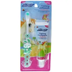 ست مسواک و خمیر دندان یونیکورن پاتریکس طرح خرگوشPatrix unicorn baby toothbrush & gel toothpaste