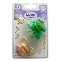 پستانک ارتودنسی وی سایز 1 (دو عددی)Wee orthodontic pacifier size 1