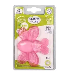 دندان گیر مایع دار وی طرح پروانهweecare butterfly teether