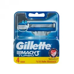 یدک ژیلت Gillette Mach 3 Turbo سه لبه بسته 4 عددی