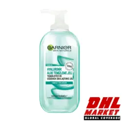 ژل شستشوی آبرسان گارنیه Garnier حاوی آلوئه ورا و هیالورونیک اسید حجم 200 میل | فروشگاه اینترنتی DHLmarket / فروشگاه بین المللی دی اج ال مارکت www.dhlmarket.ir / پشتیبانی : 09360003986 دفتر مرکزی : 02188802013