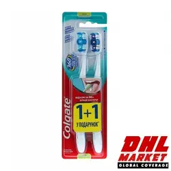 مسواک دوتایی مدیوم کولگیت Colgate مدل Whole Mouth Clean | فروشگاه اینترنتی DHLmarket / فروشگاه بین المللی دی اج ال مارکت www.dhlmarket.ir / پشتیبانی : 09360003986 دفتر مرکزی : 02188802013