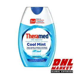 خمیر دندان دوکاره (خمیردندان و دهانشویه) ترامد Theramed آلمان حجم 75 میل | فروشگاه اینترنتی DHLmarket / فروشگاه بین المللی دی اج ال مارکت www.dhlmarket.ir / پشتیبانی : 09360003986 دفتر مرکزی : 02188802013