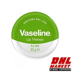 بالم لب کاسه ای لیپ تراپی وازلین حاوی اسانس آلوئه ورا Vaseline حجم 20 گرم | فروشگاه اینترنتی DHLmarket / فروشگاه بین المللی دی اج ال مارکت www.dhlmarket.ir / پشتیبانی : 09360003986 دفتر مرکزی : 02188802013