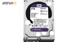 هارد 2 ترابایت بنفش وسترن دیجیتال مدل Purple WD20PURX