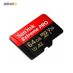 کارت حافظه microSDXC سن دیسک مدل Extreme PRO کلاس A2 ظرفیت 64 گیگابایت