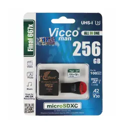 کارت حافظه microSDXC ویکومن Viccoman مدل Final 667x کلاس A2 ظرفیت 256 گیگابایت