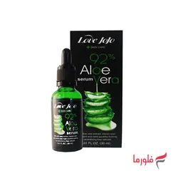 سرم صورت آلوئه ورا لاو جوجو مدل skin care+ حجم 30 میلی لیتر