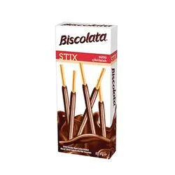 بیسکویت چوب شکلاتی بیسکولاتا مدل Stix بسته 16 تایی