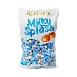 تافی مغزدار شیری میلکی اسپلش روشن 1 کیلویی Roshen