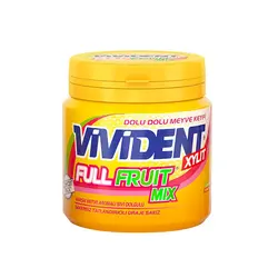 آدامس ویویدنت میکس میوه ای Full fruit mix وزن 90 گرم