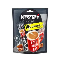 قهوه فوری نسکافه اکسترا 3 در 1 بسته 10 عددی