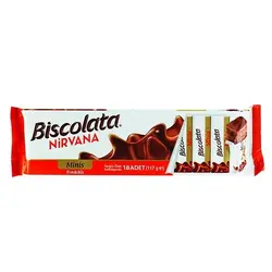 ویفر شکلاتی فندقی بیسکولاتا نیروانا Nirvana وزن 117 گرم