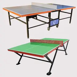 میز پینگ پنگ پارکی شیشه ای