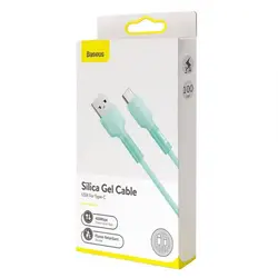 کابل شارژر Type-C باسئوس مدل Silica Gel Cable به طول 2 متر
