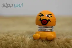 عروسک ایموجی فنردار کوچک مدل K-01