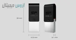 فلش 32 گیگ سیلیکون پاور OTG و USB مدل X31 USB 3.1