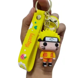 جاکلیدی طرح ناروتو سایز بزرگ با گیره طلایی