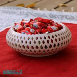 شکلات خوری سفید تمام مشبک طرح لوزی