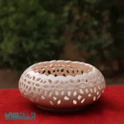 شکلات خوری سفید تمام مشبک طرح گل