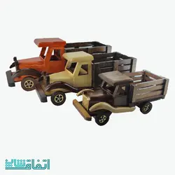 ماشین کلاسیک چوبی طرح کامیون سایز بزرگ