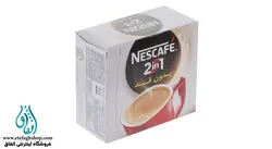پودر قهوه فوری بدون قند مدل 1 × 2 نسکافه بسته 20 عددی