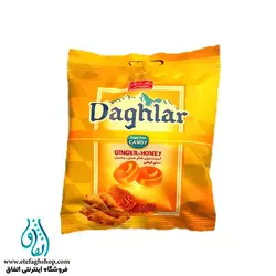 آبنبات گیاهی بدون شکر داغلار با طعم عسل زنجبیل