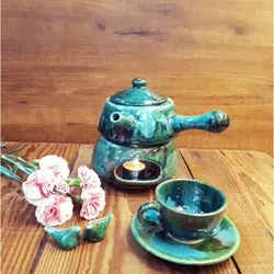 قوری وارمردار سفالی
