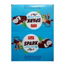 بسته 30 عددی شیرینی اسپارک نارگیل کاکائویی با روکش شکلات 36 گرمی