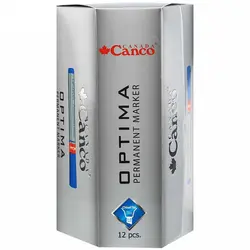 ماژیک پرمننت آبی کنکو مدل اپتیما با نوک تخت بسته 12 عددی