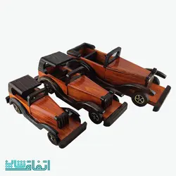 ماشین کلاسیک سواری چوبی طرح نیمه مسقف سایز بزرگ
