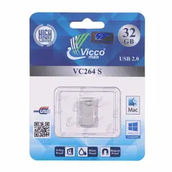 فلش مموری Vicco man VC264 S 32GB نقره ای