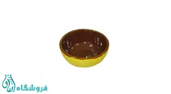 کاسه ماست خوری سفالی زرد