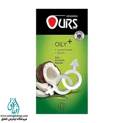 کاندوم ساده اورز مدل Oily Plus بسته 12 عددی