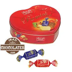 شکلات کادوئی مغزدار مخلوط قلبی رومینی 400گرم