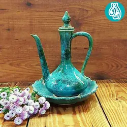 گلاب پاش و بشقاب سفالی