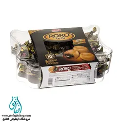 تافی مغزدار کره ای با کرم شکلات تلخ رورو 300 گرم