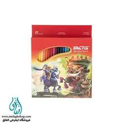 مداد رنگی 24 رنگ مقوایی فکتیس