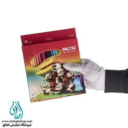 مداد رنگی 24 رنگ مقوایی فکتیس