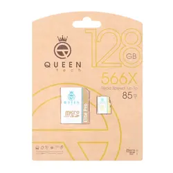 کارت حافظه Queen tech 128G سفید طلایی