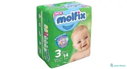 پوشک مولفیکس سایز 3 بسته 14 عددی