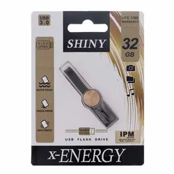 فلش مموری X-ENERGY Shiny USB3.0 32GB طلایی