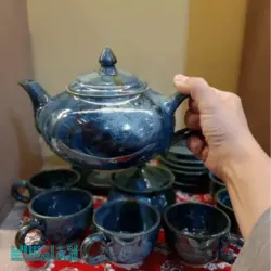 قوری عدسی سفالی