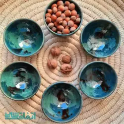 شش عدد کاسه ماست خوری سفالی