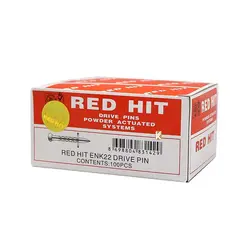 میخ و چاشنی RED HIT - حداقل خرید 20بسته -بسته ای 100 عدد میخ +100 چاشنی