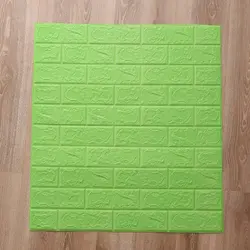 دیوارپوش فومی پشت چسبدار70*77 (طرح سبز)