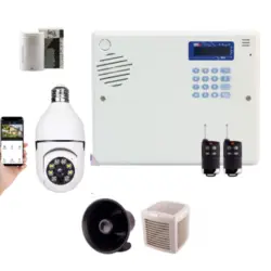 پکیج  دزدگیر کنزل با دوربین مداربسته سیم کارتی سایلکس مدل SG8-4CH + PT380